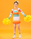 子供チアガール服 チアリーディングダンス衣装 体操服 ミニスカート+長袖tシャツ 女の子 男の子チアリーダー ジャッズ ヒップホップダンスウェア 上下2点セットアップ 靴下おまけ舞台演出服 hiphop jazzダンスウェア コスチューム