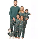 クリスマスパジャマ クリスマス元素プリント クリスマス鹿動物柄 親子ペアルームウェア ベビー 子供 ママ パパ 家族部屋着 長袖パジャマ上下セット 春秋tシャツ...