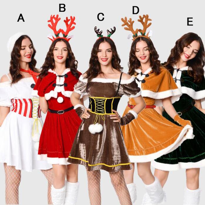 秋冬クリスマスワンピースショート丈...