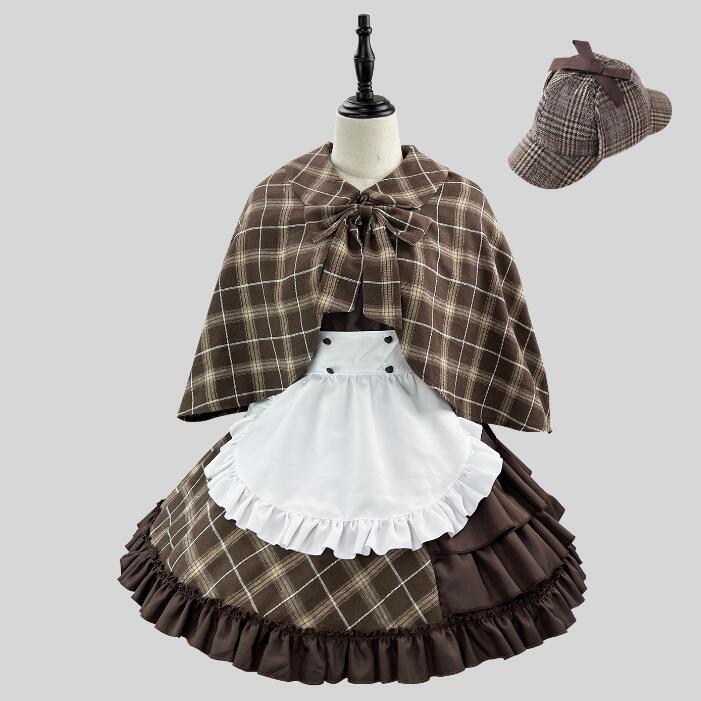 楽天市場】メイド服(カラーブラウン)(レディースファッション 楽天市場】メイド服(カラーブラウン)(レディースファッション
