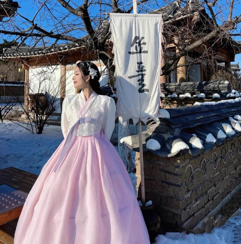 Rakuten - レディースチマチョゴリ　可愛い朝鮮族ドレス　韓国朝鮮旅行　イベント普段着　舞台ダンス衣装 コスプレ衣装　宮廷風衣装　韓流マキシ丈ワンピース　学園際文化際　写真撮影　コスチュームダンス衣装　結婚式ドレス 普段着