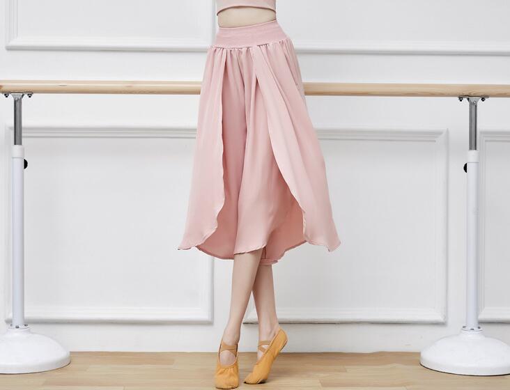 シフォンガウチョパンツ スリットシフォン パンツ レディース シフォンワインパン...