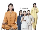 レディース太極拳服 綿麻 ステンカラー 7分袖 上下セットアップ チャイナ風 ジョッキング 女性用 表演服 練習服 カンフー綿麻 ルームウェア ヨガ服 春秋