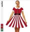 クリスマスドレス 3色 ワンピース レディースドレス クリスマス元素 パーティー ハロウイン サンタクロース仮装 コスプレレディースコスチューム 半袖ワンピース 3Dプリント個性ダンス衣裳 コスプレ衣裳 変身変装 レディースパーティードレス Christmas party Dress