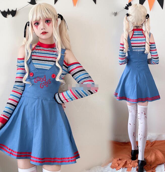 ハロウイン衣装　メイドコスプレ衣装 　ピエロ　怖いCOS ワンピース イベント文化祭悪魔 コスプレ衣装cosplay 仮装コスチューム ハロウィン衣装 　コスプレ 変身衣装 ハロウィン衣裳 DS出演衣装 コスプレ コスチューム 舞台衣装 変身仮装 コスチューム