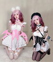 女性コスプレ衣裳 悪魔服 女の子コスチューム セクシー メイドコス ゴスロリ ロリータ ワンピース レディース 女装 可愛い 羽付き ミニ丈 ショート丈 ハロウィン衣装 コスプレ 衣装 cosplay 靴下対応可能