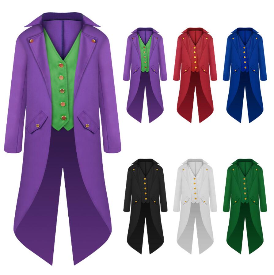 子供ハロウィン衣装 子供燕尾服 キッズコート 6色 タキシード ステージ衣装 ダンス衣裳 欧米風 コスプレ衣装 中世 舞台ステージ衣装 マジシャン コート魔術師...