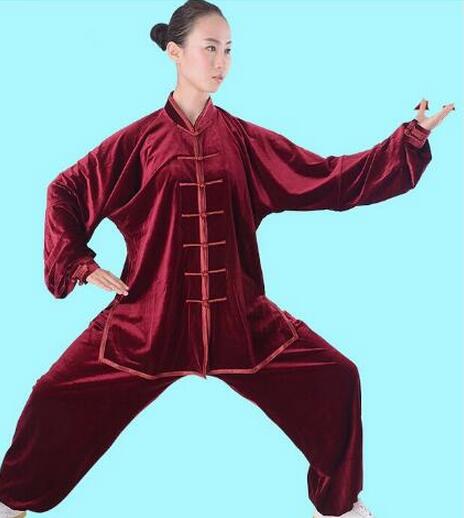 男女兼用秋冬太極拳専用服　2点上下セットアップ　厚手　XXS〜3XL　8色　太極拳服...