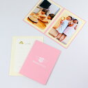 ペーパー フォトフレーム 写真台紙 Memories/エンゼルハート 2Lサイズ （127×178mm） 2面タテ ピンク