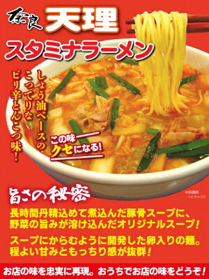 山形ふるさと食品館楽天市場店 ラーメン 有名店 奈良 天理スタミナラーメン 15食 (1箱 3食入り 麺100g×3 添付調味料45g×3 炒め油15g×3)×5箱 画像3