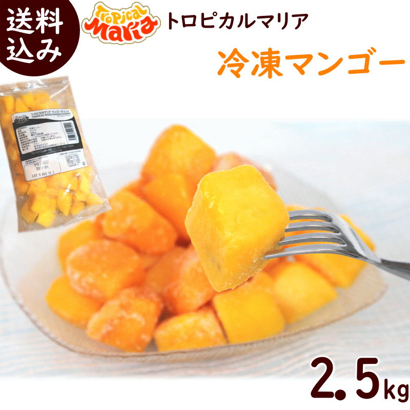 冷凍フルーツ 業務用 冷凍マンゴー 送料無料 冷凍マンゴー 500g×5袋 2.5kg 冷凍 トロピカルマリア マンゴー スムージ…