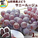 ぶどう 山形県 サニールージュ 秀品 1kg ( 3房 )