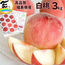【セール中】もも 福島 桃 白桃 3kg (8〜12玉) 贈答用 福島県産 momo(4)