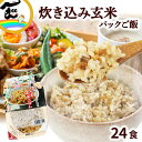 パックごはん 大豆とお肉とごぼうが入った 炊き込み玄米パックご飯 150g×24食 パックご飯 送料込み レトルト パック ごはん 非常食 防災