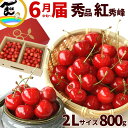 さくらんぼ 送料無料 山形県 紅秀峰 800g バラ詰 秀品 2Lサイズ べにしゅうほう