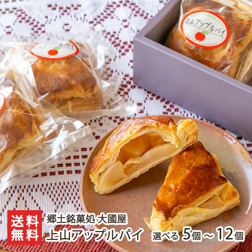 上山アップルパイ 選べる 5個 〜 12個 郷土銘菓処 大國屋 スイーツ お菓子 洋菓子 焼き菓子 パイ りんご アップル 山形産 山形県 生産者直送 お取り寄...