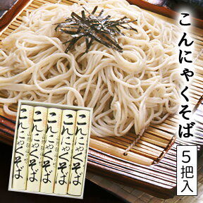 そば 乾麺 山形 酒井製麺所 元祖こんにゃくそば5把入（10人前） 蕎麦 昼ごはん 買い置き 保存食 常備食 非常食 年越しそば