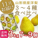 11月、12月お届け洋梨 西洋梨 3-4種類 食べ比べセット...