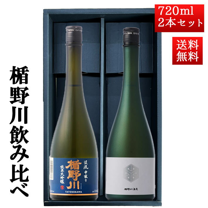 ブラックフライデー限定【最大1000円オフ】クーポン発行中 12/20頃入荷予定 日本酒 楯野川 飲み比べ セット 純米大吟醸 楯野川無我グリーン 美しき渓流 720ml 2本セット 山形 地酒 クール便 お歳暮 ギフト