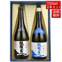 日本酒 飲み比べセット 銀嶺月山 大吟醸 と 大吟醸青ラベル 720ml x 2本 化粧箱入セット 山形 地酒 月山酒造 寒河江市