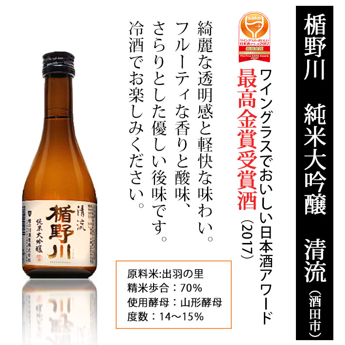 お中元 夏ギフト 日本酒とワイン 飲み比べセット 楯の川酒造 清流720mlx朝日町ワイン白やや甘口720ml 送料無料 山形県 yamagatamaru-10009142 まるごと山形 サンプル画像2