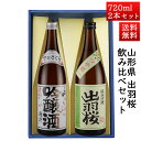 日本酒 飲み比べセット 出羽桜 桜花吟醸と純米吟醸つや姫 720ml × 2本セット 山形県 天童市 出羽桜酒造