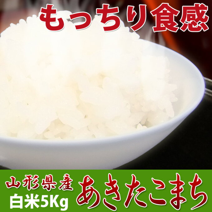 新米30年産 山形県産 あきたこまち 5kg 送料無料