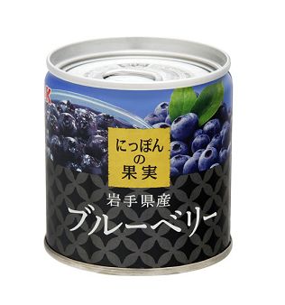 【送料無料】【白ざら糖使用】【岩手県産】にっぽんの果実　国産ブルーベリーEO缶詰X24個
