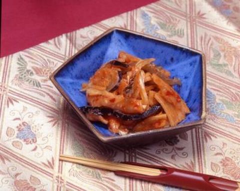 【送料無料】【山口県】【下関市】【日高本店】とらふぐ皮キムチ120gx6個※別途送料、東北500円、北海道1000円・沖縄、離島不可※