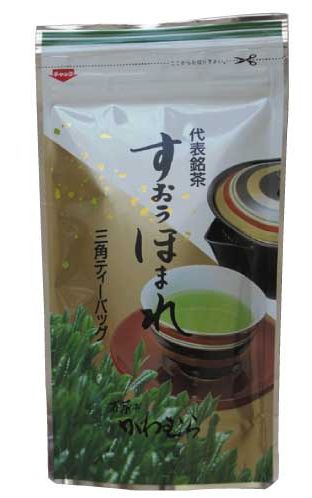 商品明細 名称 緑茶 内容量 3g×15袋 原材料 緑茶(静岡産) 賞味期限 常温10ヶ月 保存 冷暗所にて保管,開封後はお早めにご利用下さい 製造者 河村玉煎堂 商品説明 山口産の茶葉と思われるかもしれませんが、使用する茶葉は静岡産。創業当時からの オリジナルブレンド茶です。すおう（周防）の地で愛される茶であるようにとの思いで 創業者が名づけました。便利な三角ティーバッグに詰めました。急須がなくても大丈夫です。同梱可 ・同梱可能商品 産地直送品および、冷凍商品との同梱包はできません。その場合送料を二個口頂くようになりますのでご注意ください。