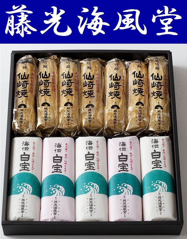 【送料無料】【焼き抜き蒲鉾】白宝詰合せ【海】※別途送料、東北500円、北海道・沖縄・離島1000円※【山口県】【長門市東深川】【直火焼かまぼこ130年】【藤光海風堂】【フジミツ】