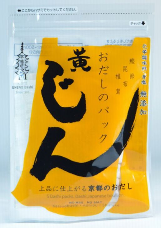 【うね乃】おだしのパックじん(黄)ミニ5袋入x10【京都市南区唐橋門脇町】【取り寄せ】