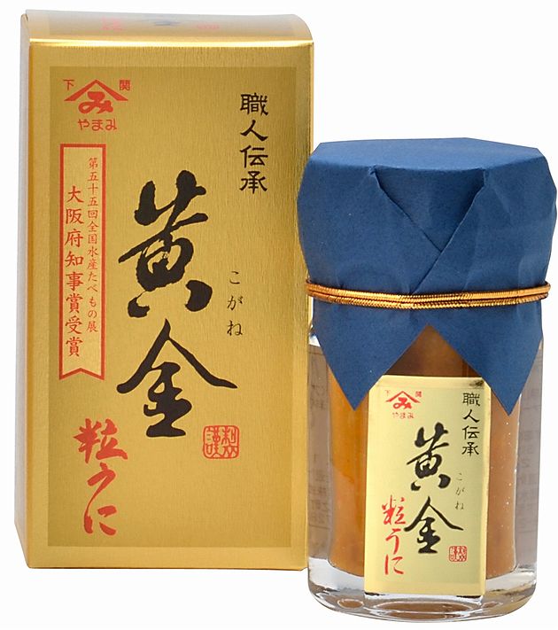 商品明細 名称 粒うに　 内容量 職人伝承　黄金粒うに　中1入（45g） 賞味期間 12ヶ月 原材料 塩うに、エチルアルコール／調味料（アミノ酸等）、安定剤（グァー）、甘味料（甘草） 保存方法 高温多湿を避け 常温で保存, 開栓後要冷蔵 製...