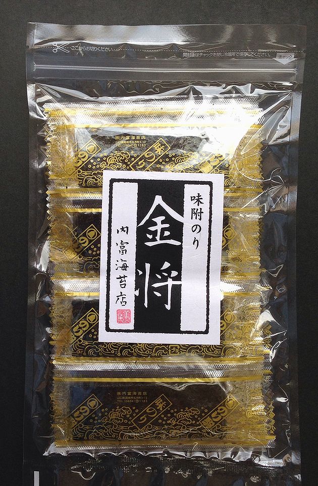 商品明細 名称 味付け海苔 内容量 全形12．5枚（12切れ5枚30束） 原材料 乾し海苔(日本産)、砂糖、食塩、デキストリン、醤油、魚介エキス（昆布、えび、鰹節） 調味料（アミノ酸等）、甘味料（甘草、ステビア）、 （原材料の一部に小麦を含む） 保存方法 冷暗所に保管、開封後はなるべくお早めにご賞味下さい 賞味期限 270日 製造者 株式会社　内富海苔店 商品説明 初詰みの海苔を山口県産の甘露しょうゆと 瀬戸内海の塩で味付けしました 風味を損なうため唐辛子は入れておりません 同梱不可 他のメール便はこちらです メール便とは●代金引換でのお支払いは承れません ●発送からお届けまで2〜6日（本州の場合）掛かります。 ●着日やお時間帯の指定はできません ●商品はポストへの投函となります ●配送会社 郵便局ゆうメール　メール便　 ●同梱不可・包装、のしはできません。　