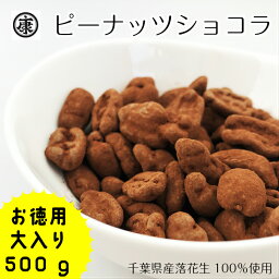 千葉県産落花生と最高級チョコレートで作ったピーナッツショコラ 500g【全国一律送料無料】グランプラス ゆうパケット クーベルチュール 千葉県産 ベルギーチョコ 高級　ゆうパケット