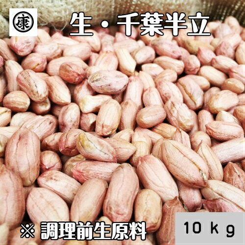 【送料無料(一部地域除く)】令和5年産 新豆！調理前生落花生 むき実 10kg(1kg×10袋) 小 ...