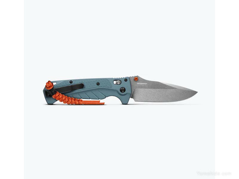 世界のナイフショールーム 山秀のベンチメイド 18060 アディラ 折りたたみナイフ BENCHMADE Adira Depth Blue Grivory 錆に強い ステンレス 海釣り アウトドア キャンプ ブルー フォールディングナイフ benchmade knife｜アングル2