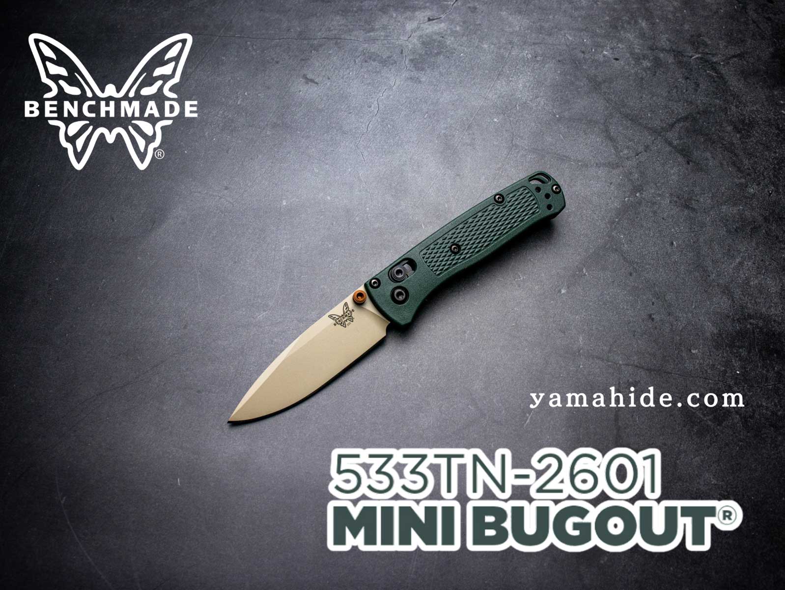 ベンチメイド ミニバグアウト タイガグリーン BENCHMADE MINI BUGOUT TAIGA GREEN GRIVORY 533TN-2601