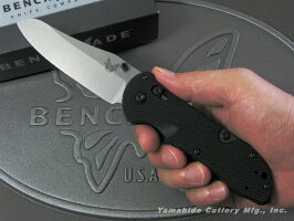 BENCHMADE/ベンチメイド#915トリアージシルバー直刃/ブラックハンドル6