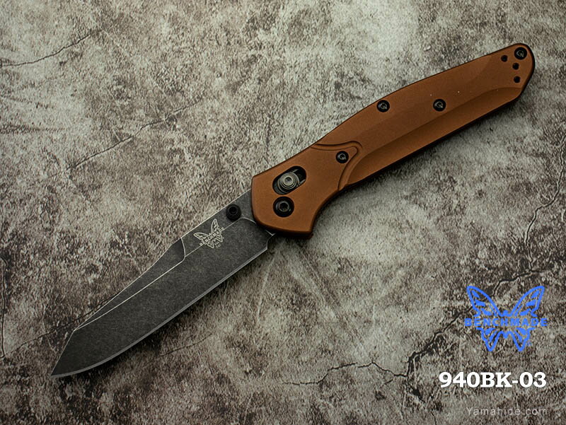 ベンチメイド 940BK-03 オズボーン マグナカット ステンレス カッパーカラー アノダイズドコート アルミハンドル 折りたたみナイフ 軽量 折りたたみ 折り畳み 折り畳みナイフ フォールディング フォールデングナイフ Osborne Burnt Copper Aluminum Magnacut blade BENCHMADE