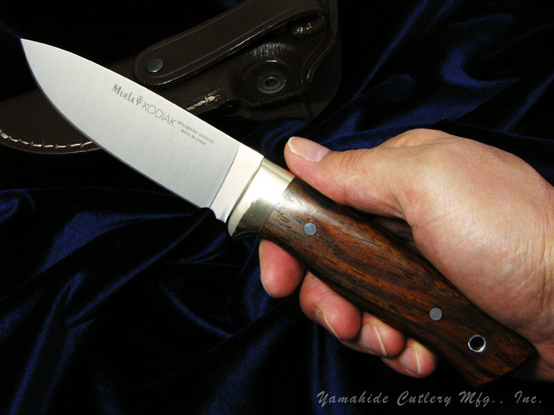 ムエラ KODIAK-10CO コディアック 100mm ココボロウッドハンドル シースナイフ、Muela