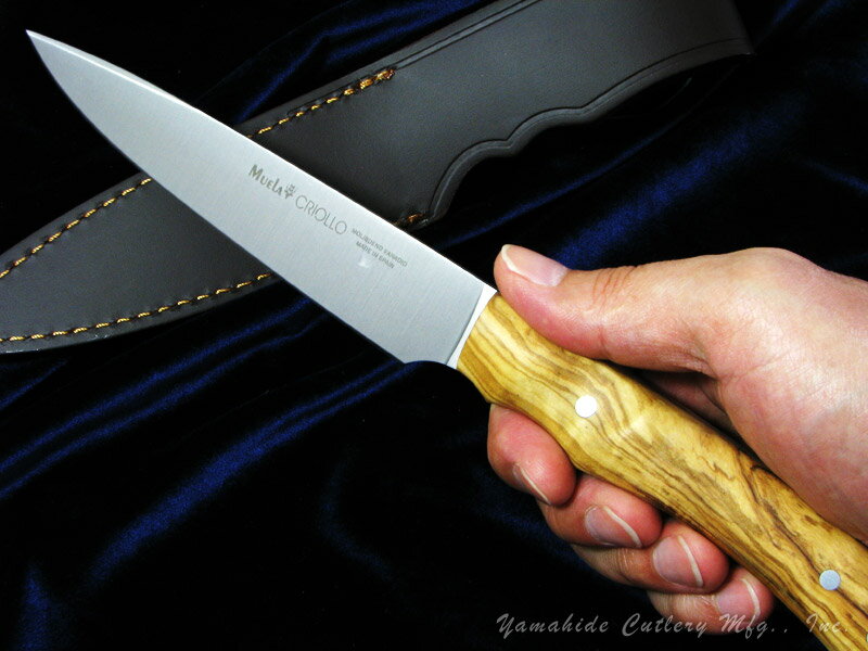 Muela/ムエラ CRIOLLO-14.OL クリオリオ 140mm オリーブウッドハンドル シースナイフ