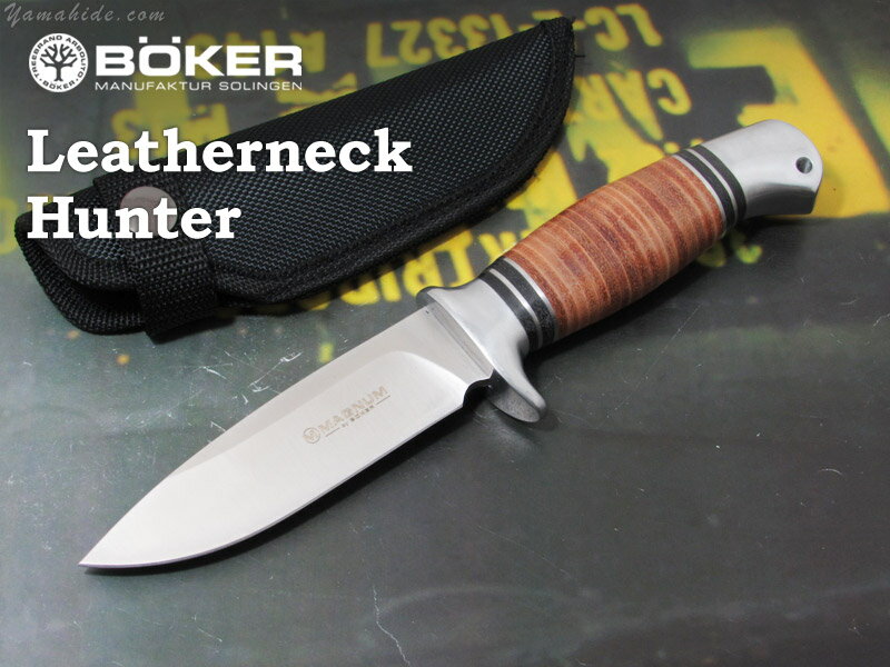 ボーカー マグナム 02MB726 レザーネック ハンター シースナイフ BOKER Magnum Leatherneck Hunter sheath knife