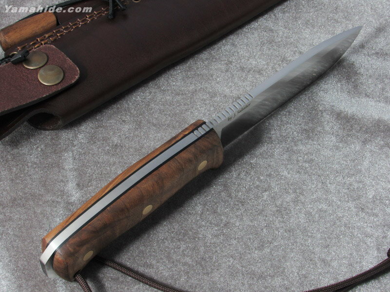 ジョーカー CN125-P ノマド ウォールナット ファイヤースチール付 ブッシュクラフトナイフ,Joker NOMAD BUSHCRAFT KNIFE WALNUT