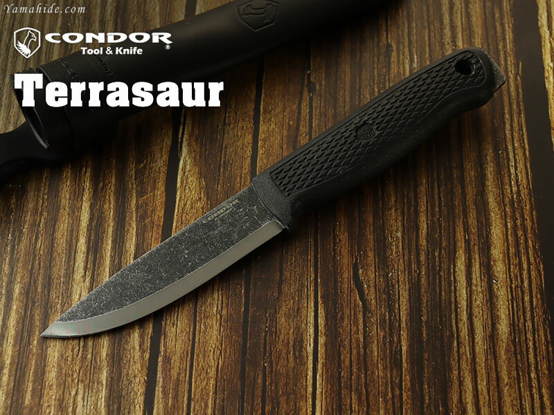 コンドル CTK394541 テラサー ブラック ブッシュクラフトナイフ Condor Bushcraft Basic Fixed Knife 63847 Black