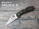 スパイダルコ C11ZFPGR デリカ4 ZOME 直刃 グリーンハンドル 折り畳みナイフ Spyderco DELICA4 ZOME Green