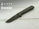 カイザー KIV4516N5 ドーミン ライナーロック ブラックマイカルタ 折り畳みナイフ,Kizer Domin Micarta Black