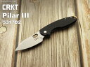 CRKT 5317D2 ピラー3 D2 折り畳みナイフ コロンビアリバーナイフ ツール PILAR