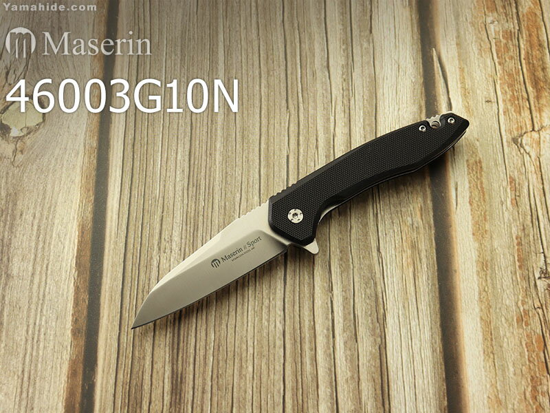 マセリン 46003G10N スポーツ フリッパー ライナーロック 折りたたみナイフ Maserin Sport folding knife