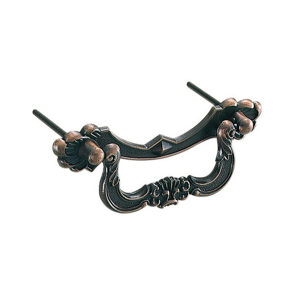 マークカン YE-2 亜鉛ダイカスト たんす金物 引出金物 和風たんす取手 ハンドル取手金具　アンティーク金物取手 レトロ取手 モダン取手 交換取手 DIY取手 伝統工芸取手 神社金物 寺金物　古風取手 箪笥取手 タンス取手 引き出し取手 伝統金物 民芸家具金具 和金具